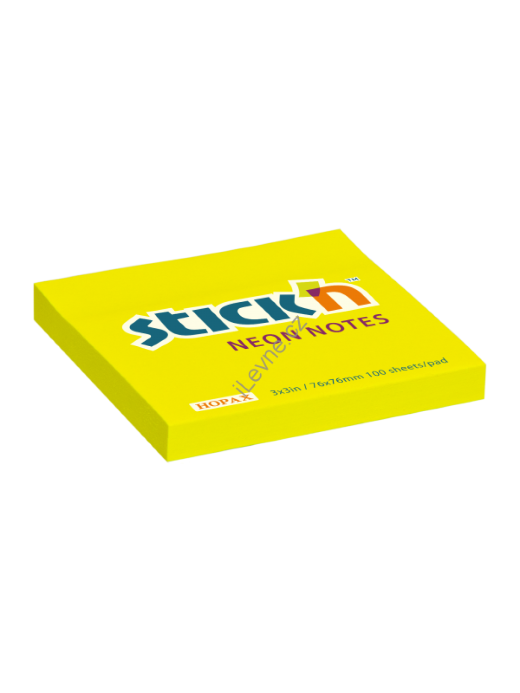 Samolepící bločky 76x76 mm žluté neon 100 lístků