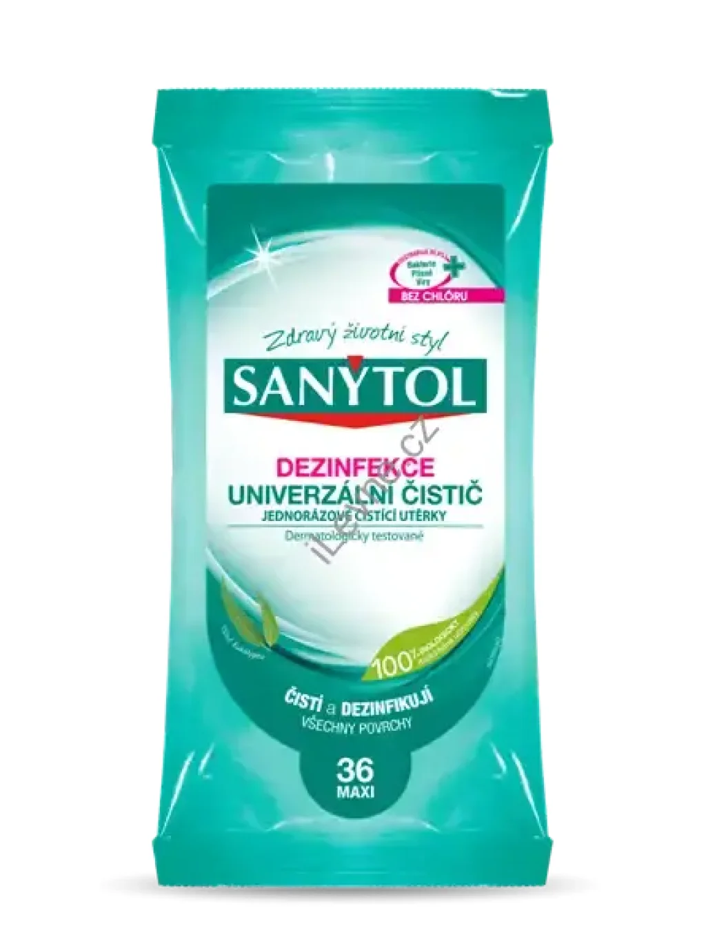 Sanytol dezinfekční utěrky, 36 ks, eukalyptus