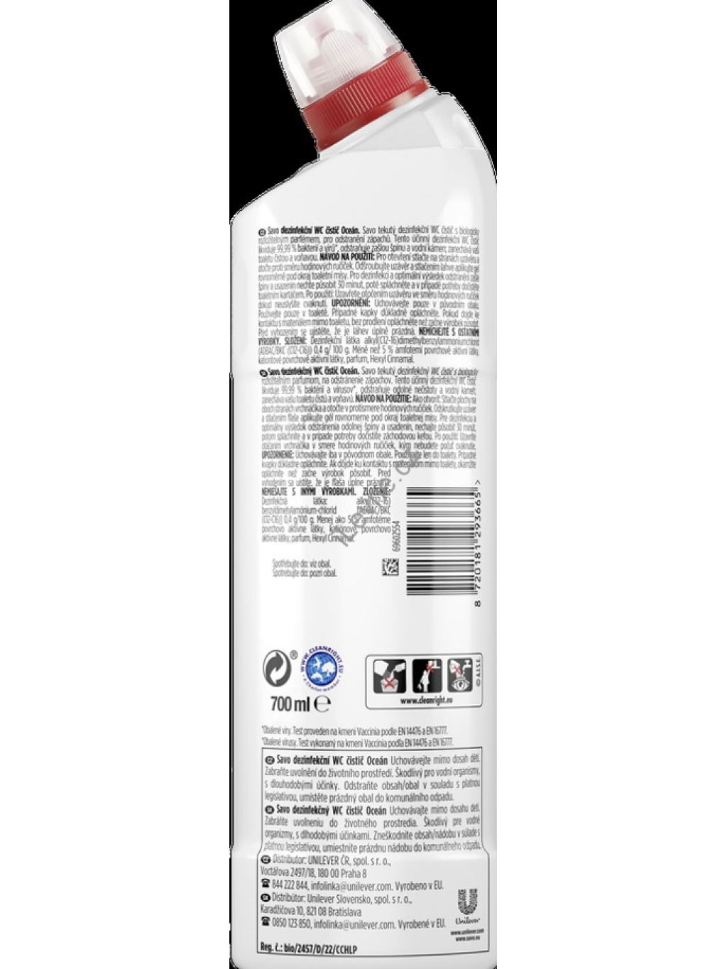 Savo WC Gel oceán 1x700ml