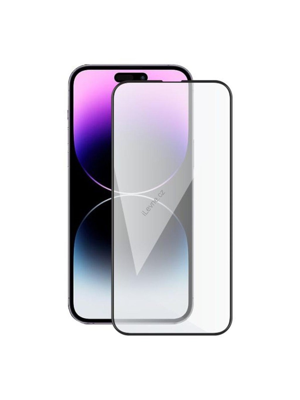 Screenshield APPLE iPhone 14 Pro Max (full COVER black) Tempered Glass Protection