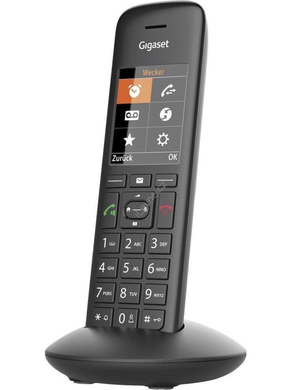SIEMENS GIGASET C570HX - univerzální přídavné sluchátko včetně nabíječky, použití i k DECT/GAP ostatních značek, černá