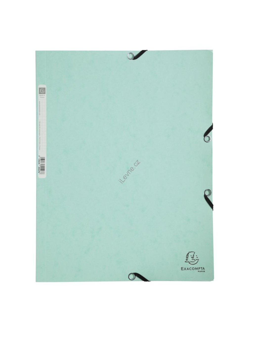 spisové desky s gumičkou Pastel, A4 maxi, prešpán, 400 g/m2, zelené