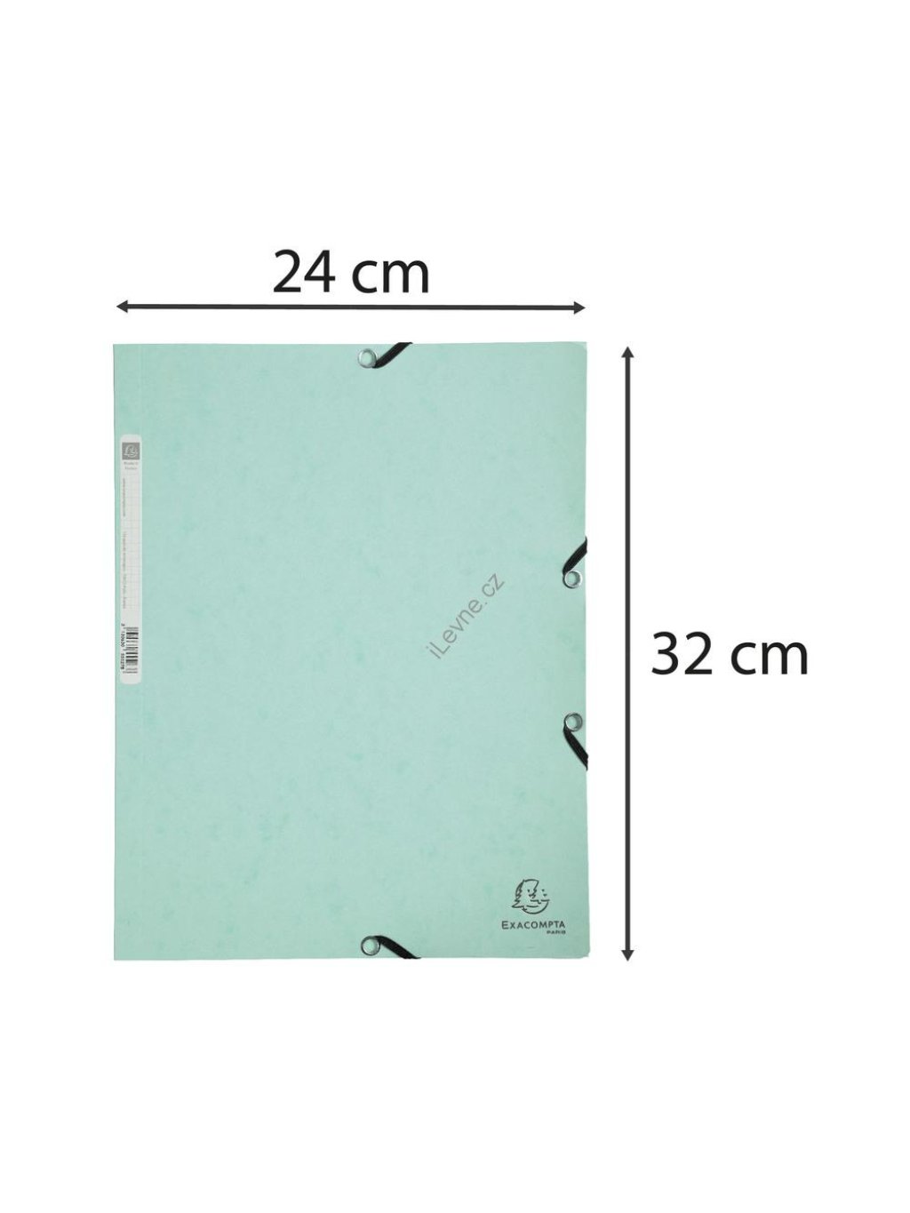 spisové desky s gumičkou Pastel, A4 maxi, prešpán, 400 g/m2, zelené