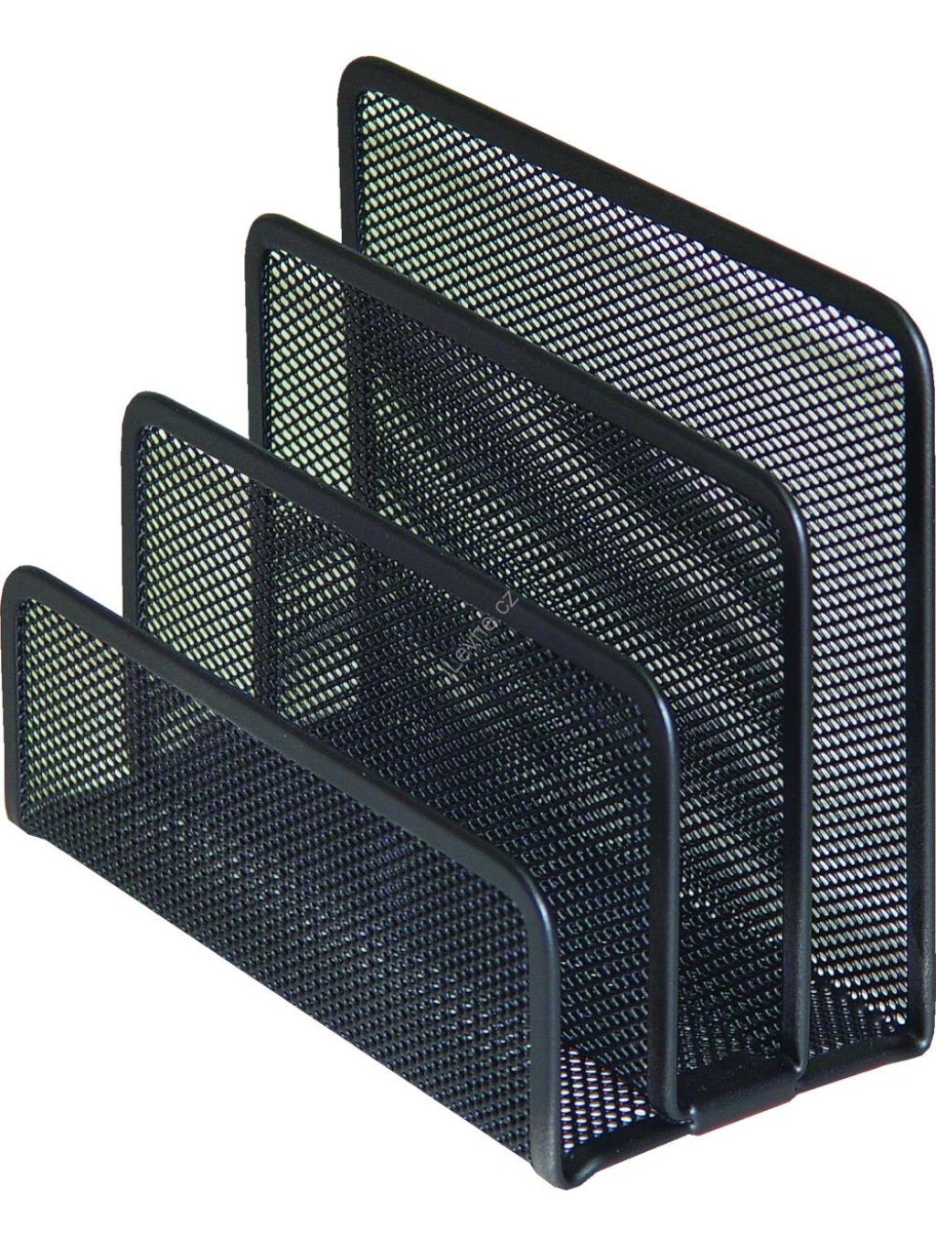 stojan na dopisy Office Set 3 přihrádky kov, černý