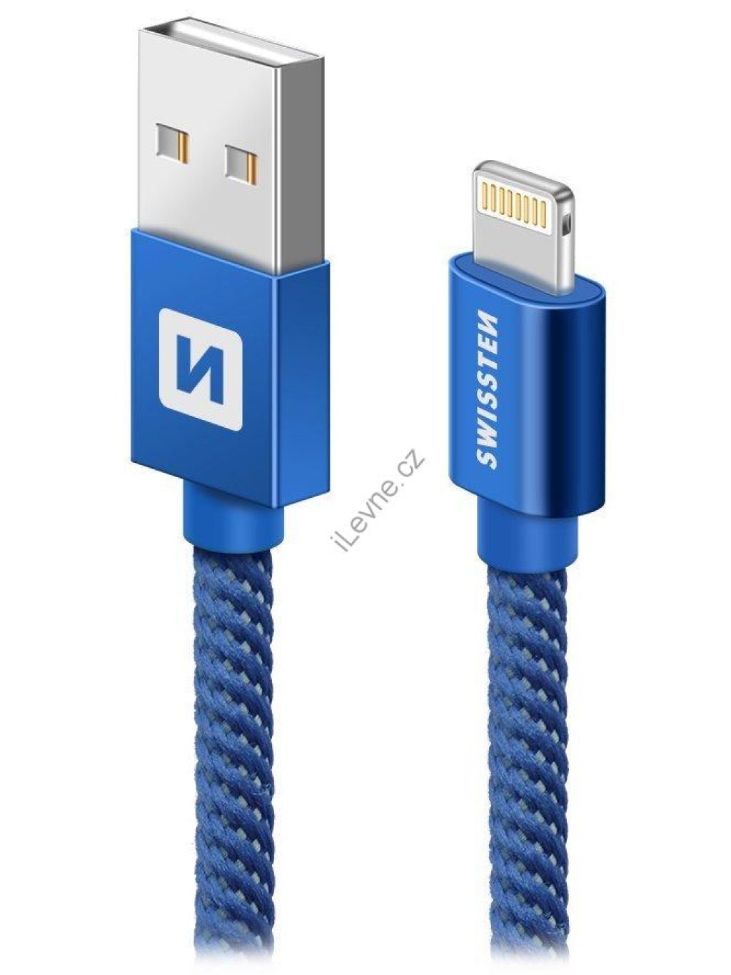 Swissten Datový Kabel Textile Usb / Lightning 2,0 M Modrý