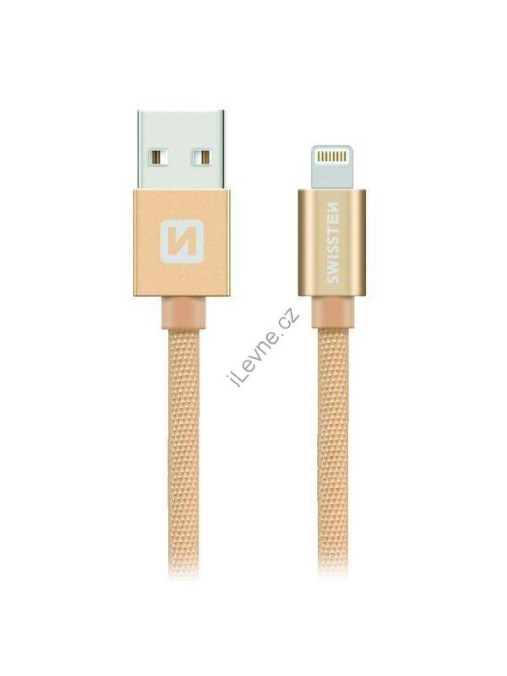 Swissten Datový Kabel Textile Usb / Lightning 2,0 M Zlatý