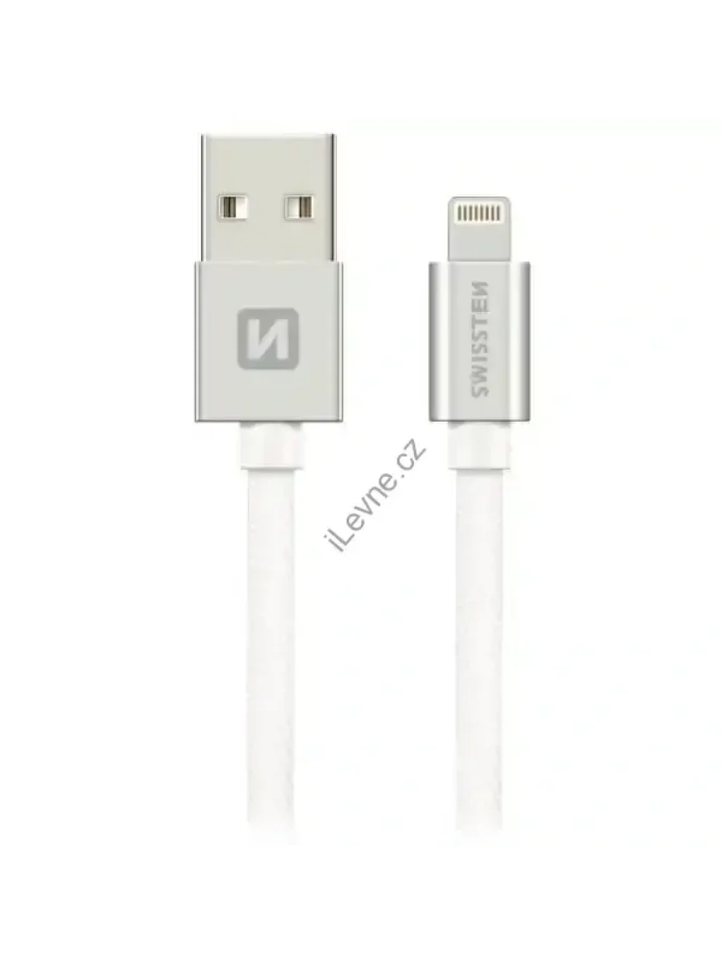 Swissten Datový Kabel Textile Usb / Lightning Mfi 1,2 M Stříbrný