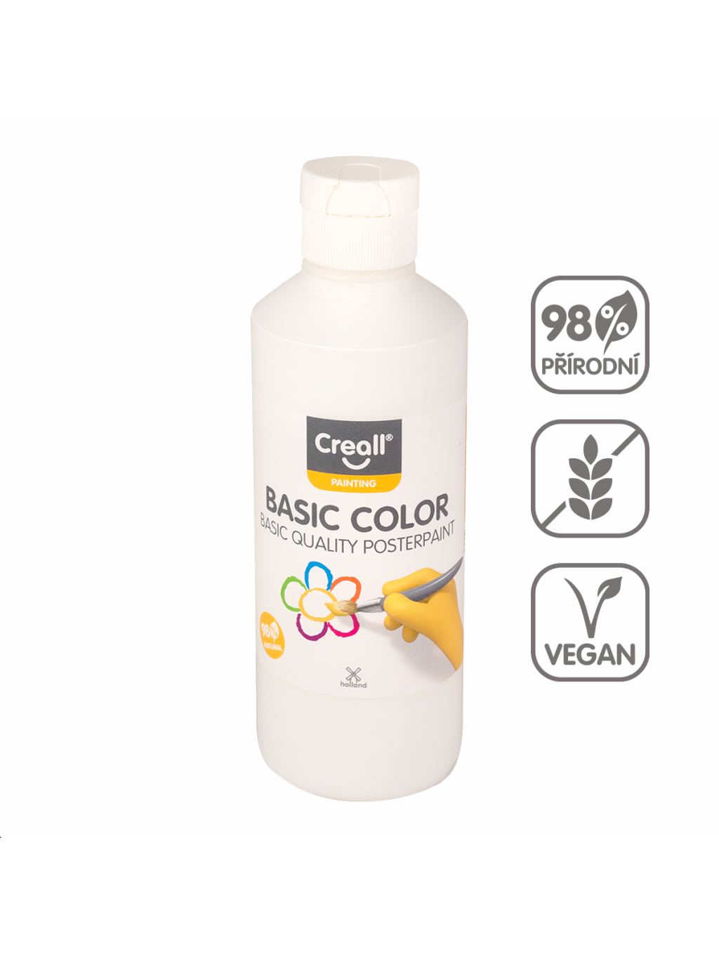 temperová barva, 250 ml, bílá