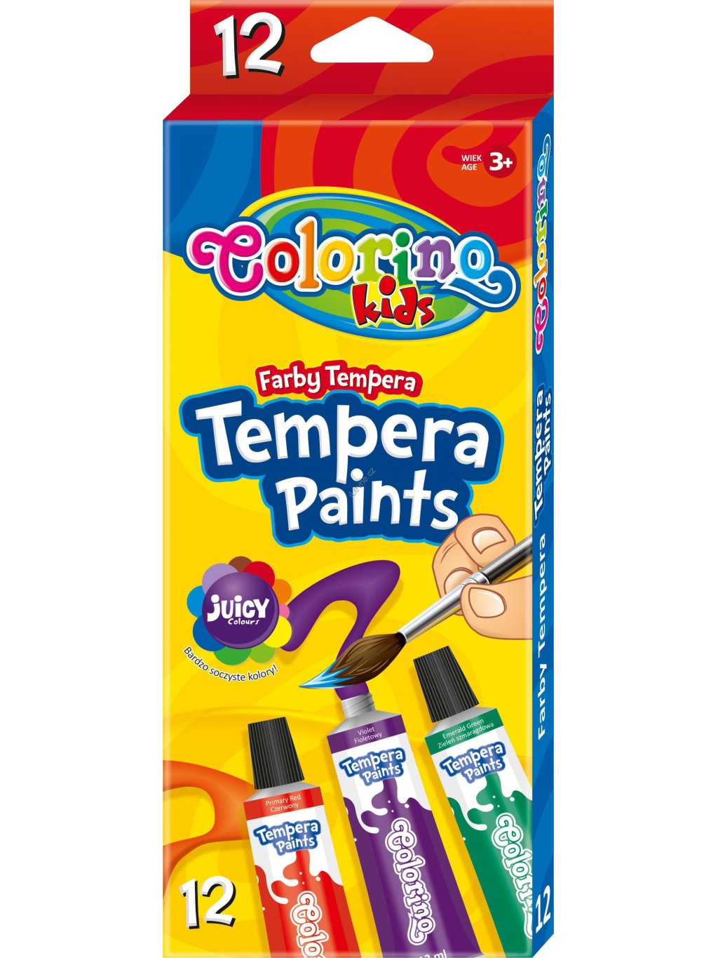 temperové barvy, tuba 12 ml, 12 barev