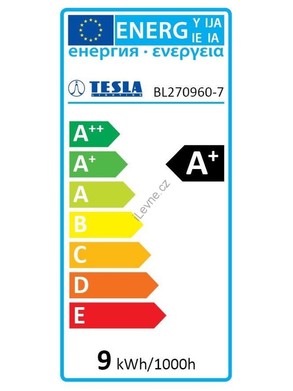 TESLA LED žárovka BULB/ E27/ 9W/ 230V/ 806lm/ 6500K/ studená bílá