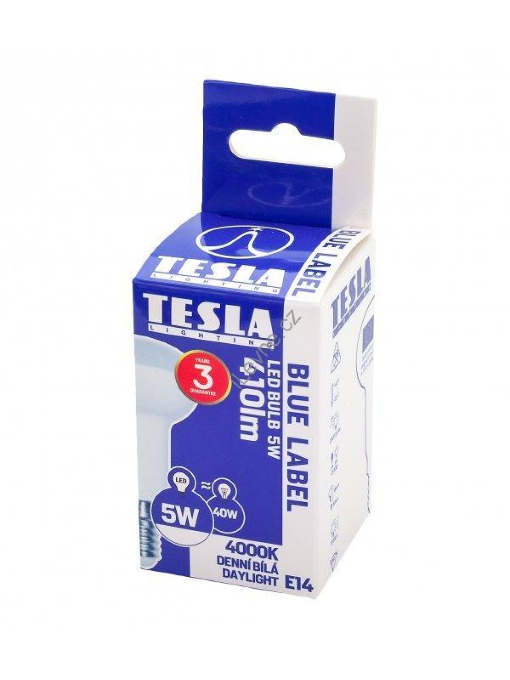 TESLA LED žárovka Reflektor R50/ E14/ 5W/ 230V/ 410lm/ 4000K/ denní bílá