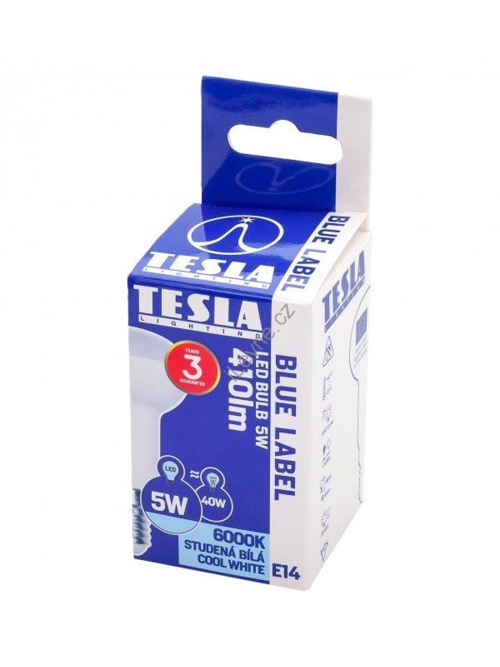 TESLA LED žárovka Reflektor R50/ E14/ 5W/ 230V/ 410lm/ 6000K/ studená bílá