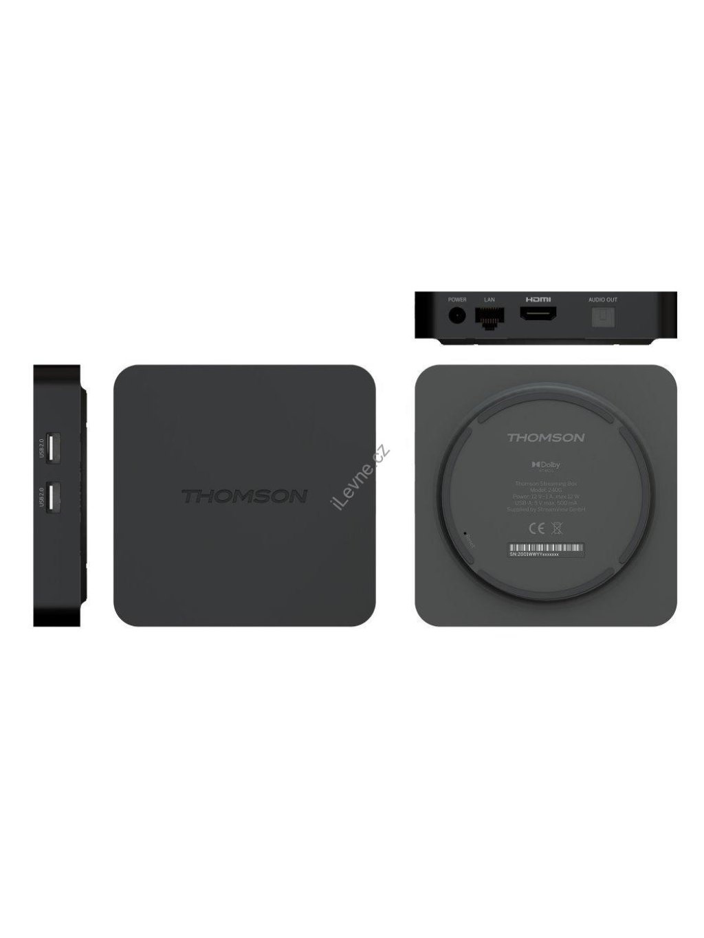 THOMSON android box 240G/ 4K Ultra HD/ H.265/HEVC/ HDR10/ NETFLIX/ HBO/ Disney+/ HDMI/ USB/ LAN/ Wi-Fi/ BT/ Android TV12