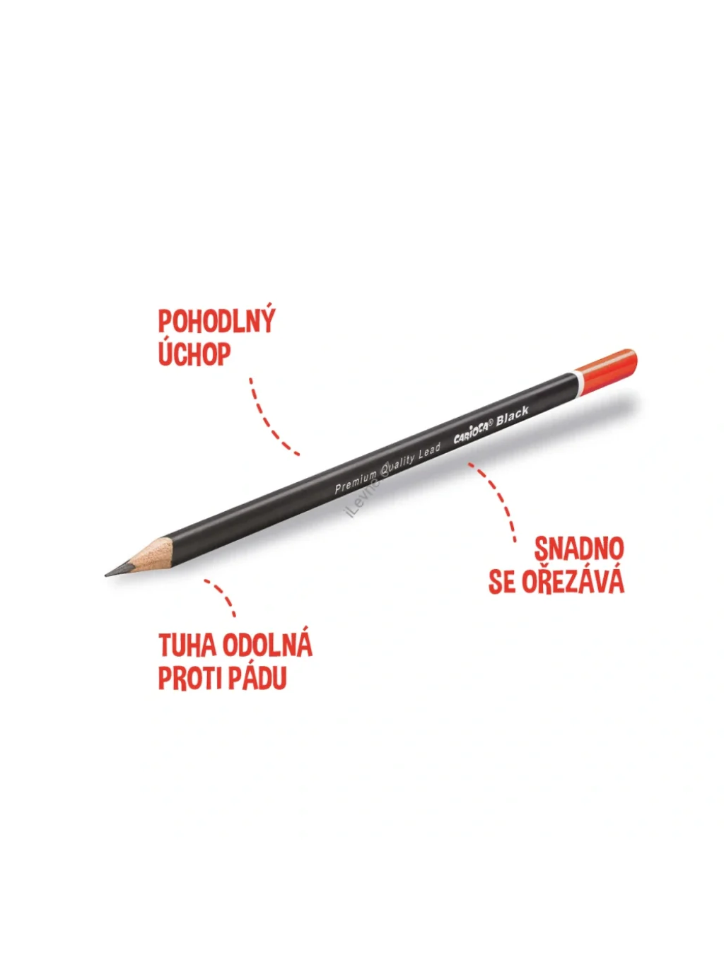 trojhranná tužka Black, 1/B
