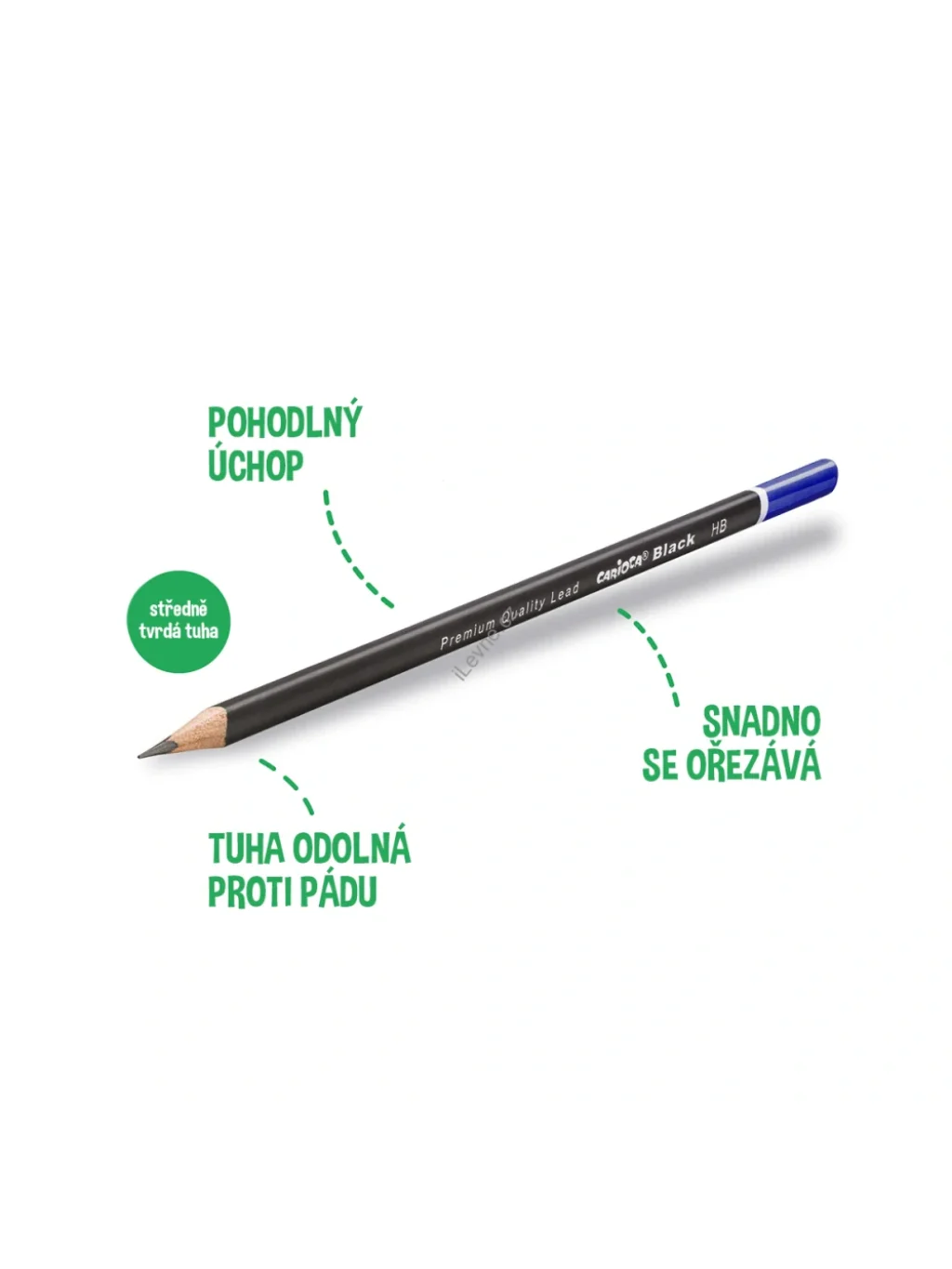 trojhranná tužka Black, 2/HB