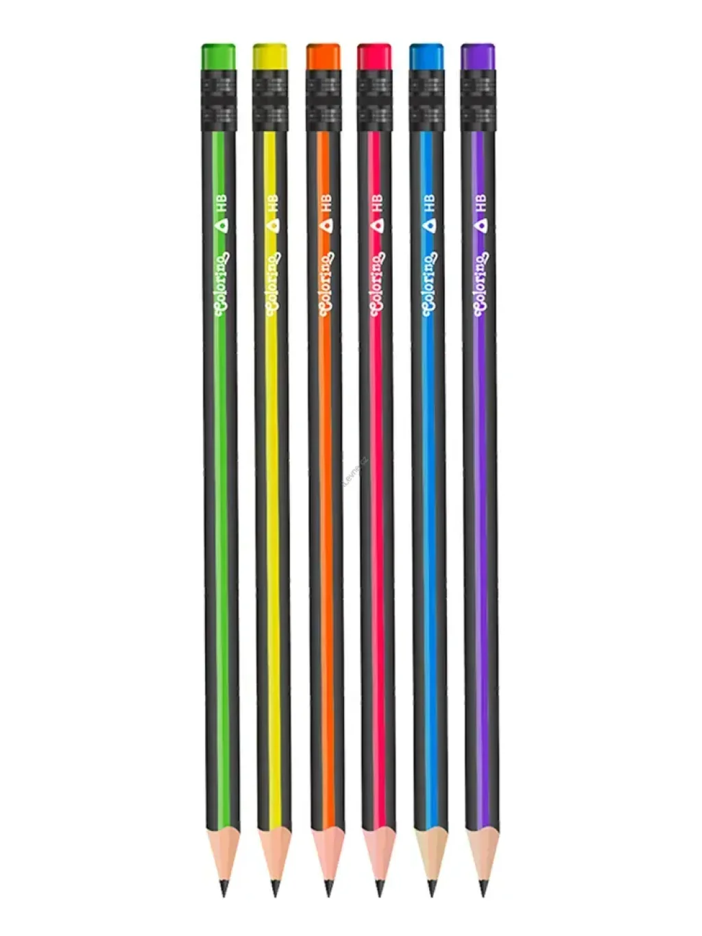 tužka Stripes, trojhranná, s pryží, HB