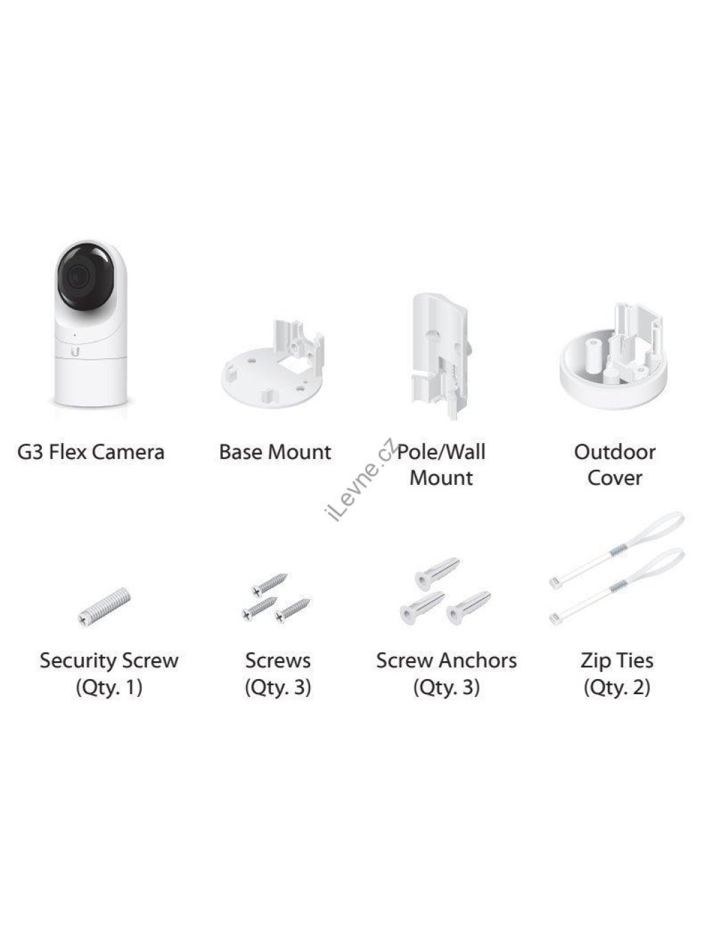 Ubiquiti G3 Flex - kamera, 2Mpx rozlišení, 25 fps, IR LED, IPX4, PoE (bez PoE injektoru)