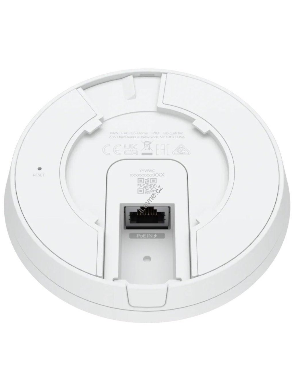 Ubiquiti G5 Dome - kamera, 4Mpx rozlišení, 30fps, Low-light, IR LED, obousměrné audio, IPX4, IK08, PoE (bez PoE inj.)