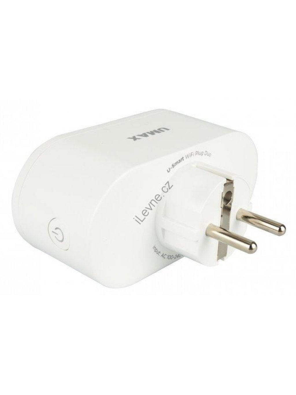 UMAX chytrá zásuvka U-Smart Wifi Plug Duo/ Wi-Fi/ 2x zástrčka/ Amazon Alexa/ Google Assistant/ Android/ iOS/ bílá