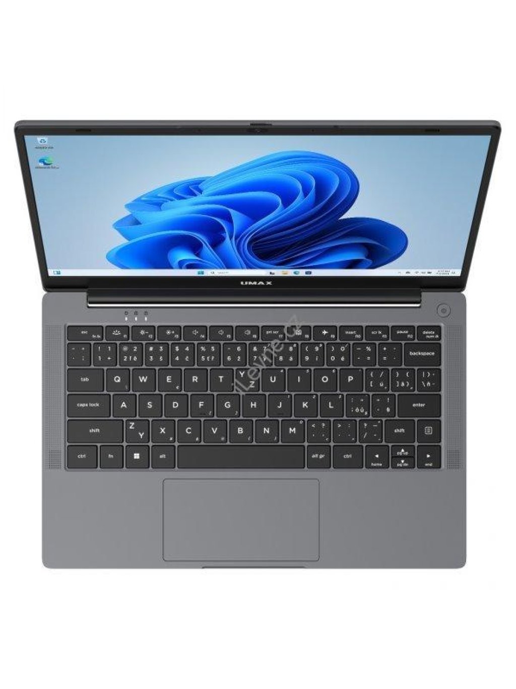 UMAX notebook VisionBook 14WN Plus/ 14,1" IPS/ 1920x1080/ N100/ 8GB/ 256GB SSD/ HDMI/ USB-C/ 3x USB 3.0/ W11 Pro/ šedý