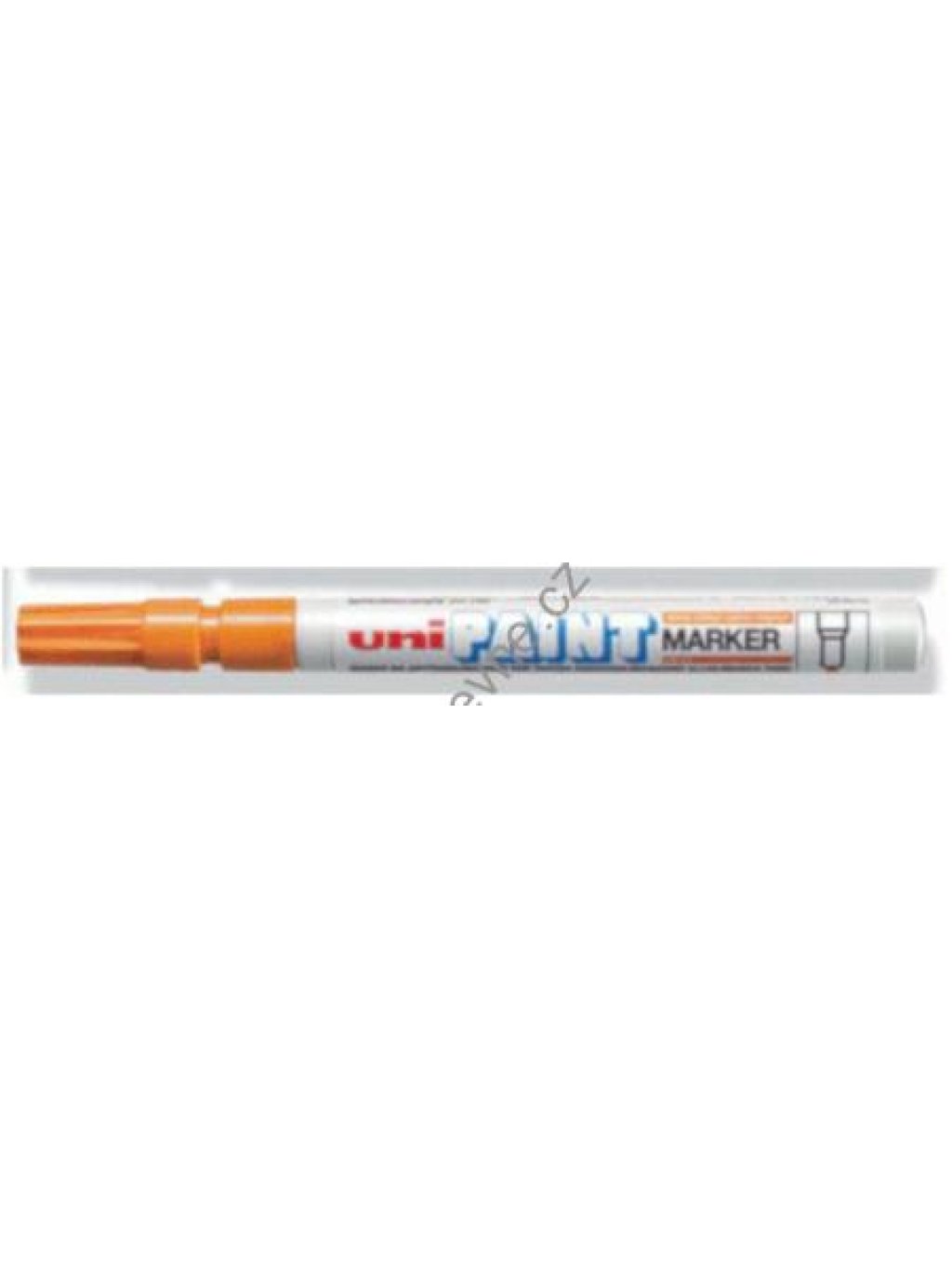 UNI PX-21 lakový popisovač, 0,8 - 1,2 mm, oranžový