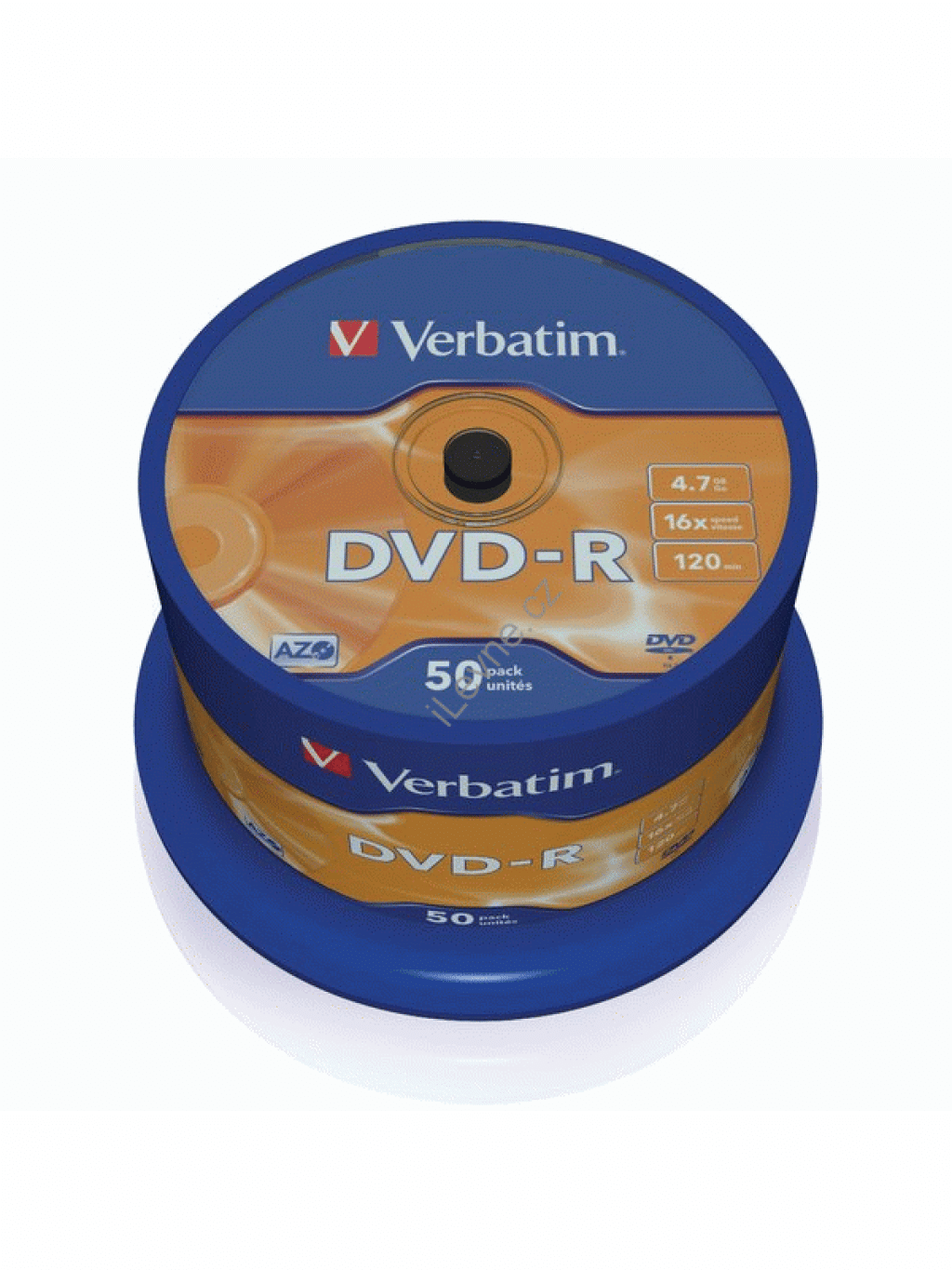VERBATIM DVD-R 4,7GB 16x spindl 50ks