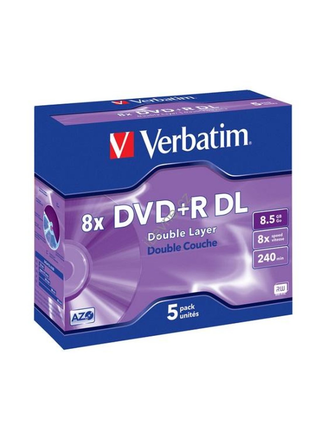 VERBATIM DVD+R 8,5GB 8x DoubleLayer box 5ks