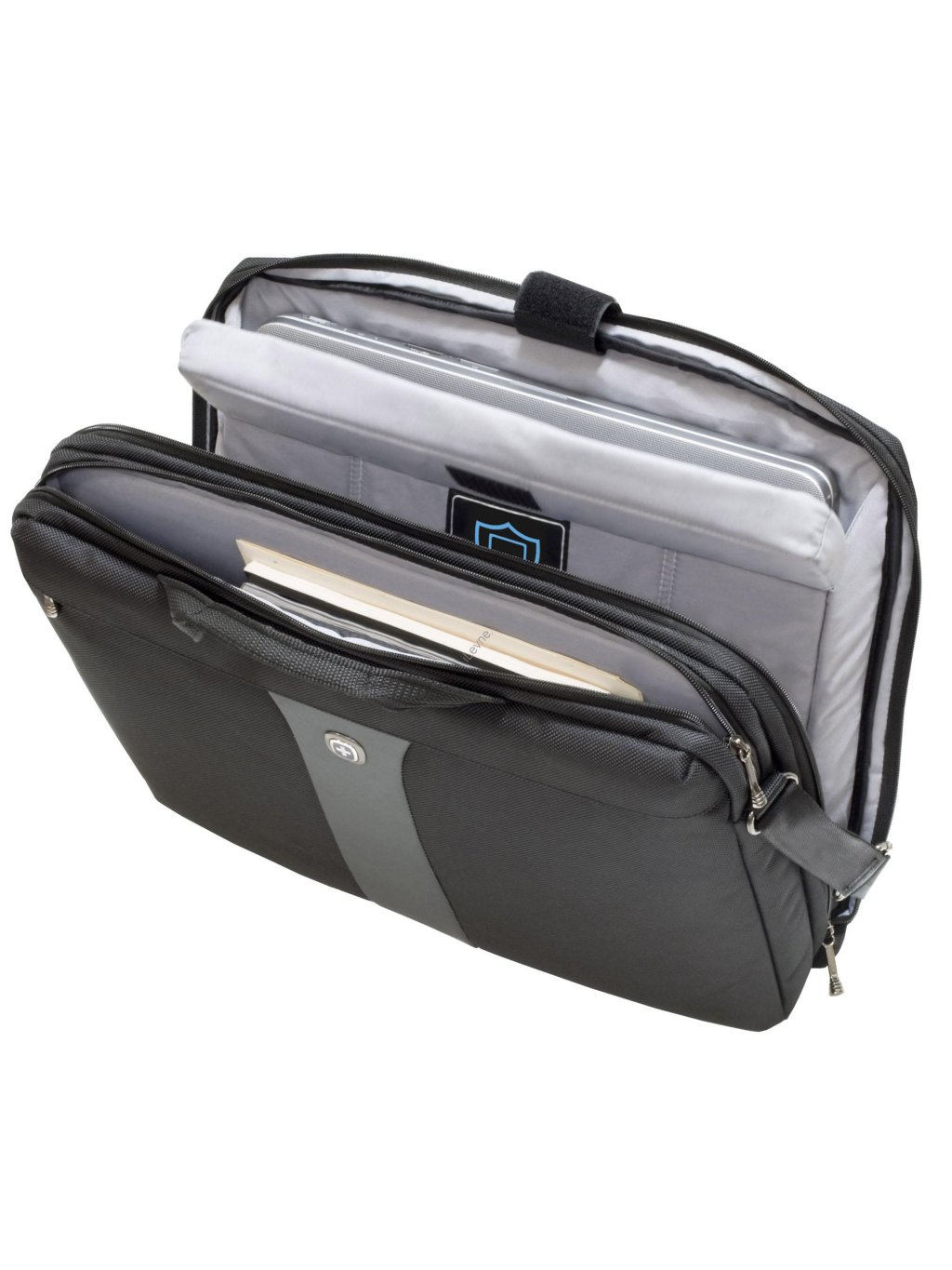 WENGER LEGACY - 17" tenká brašna na notebook a tablet, šedivá/černá