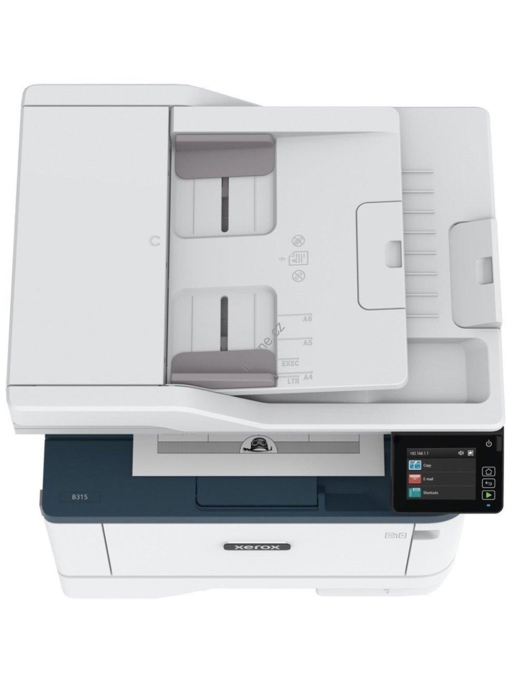 Xerox B315V_DNI/ čb laser PSCF/ A4/ 40ppm/ 600x600 dpi/ USB/ WiFi/ Duplex/ DADF/ Airprint