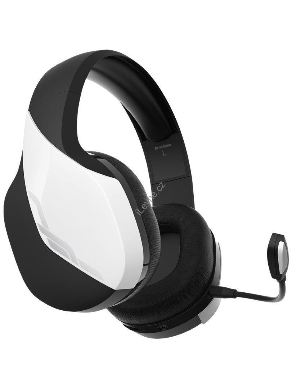 Zalman headset ZM-HPS700W / herní / náhlavní / bezdrátový / 50mm měniče / 3,5mm jack / bíločerný