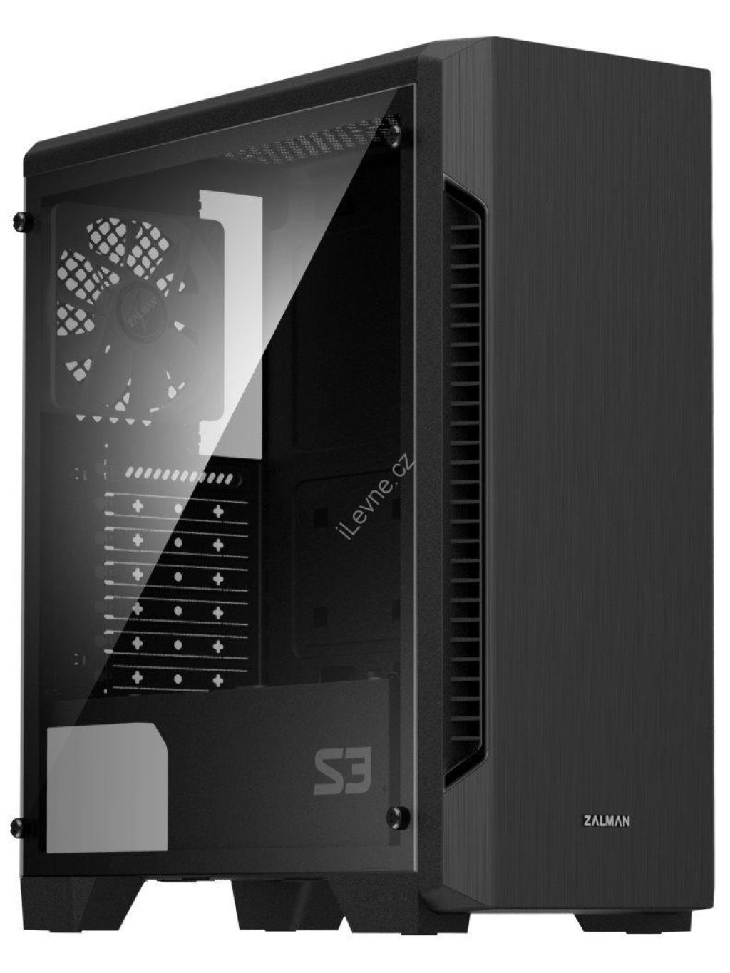 Zalman skříň S3 / Middle tower / ATX / USB 3.0 / USB 2.0 / průhledná bočnice
