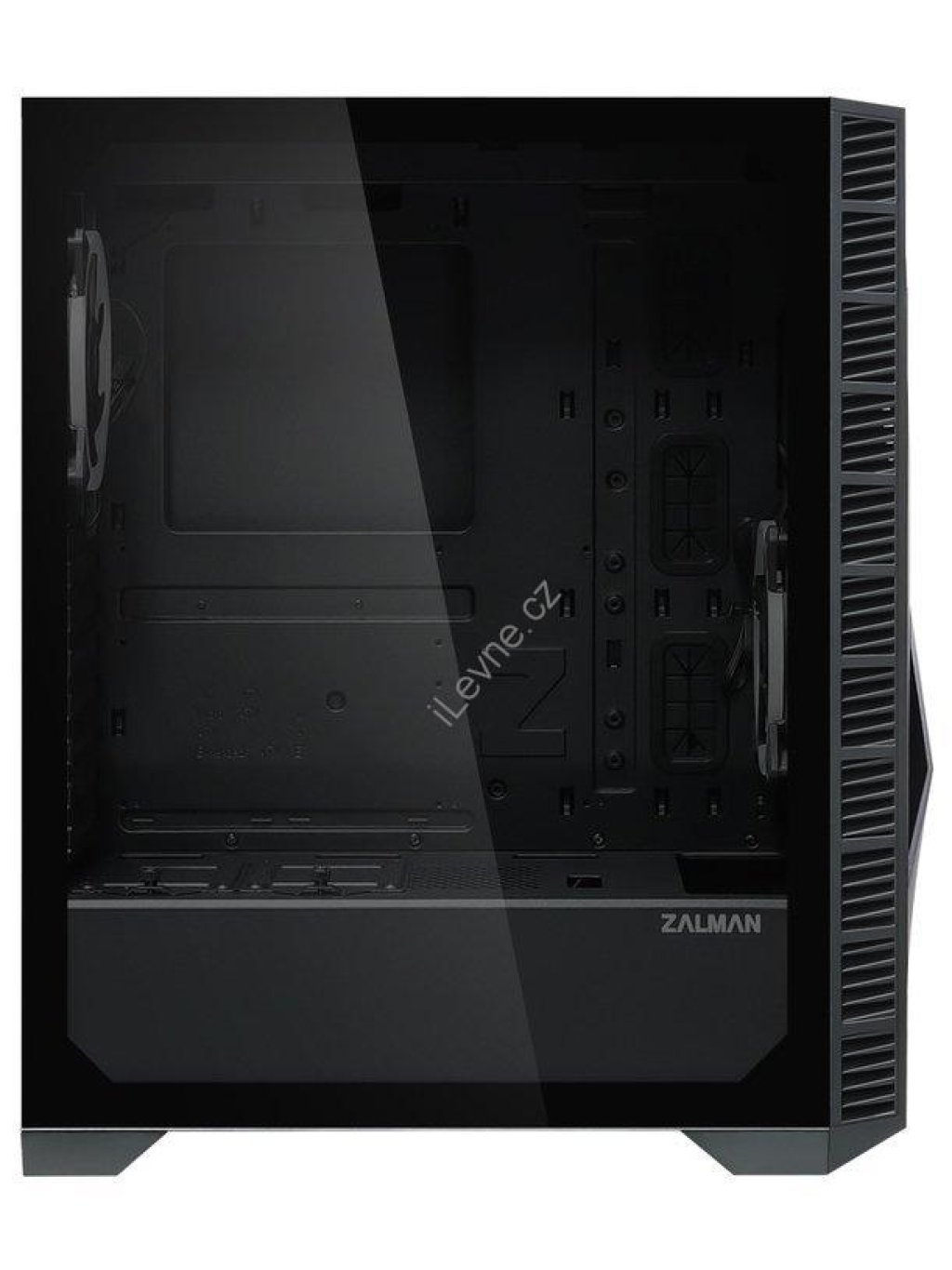 Zalman skříň Z3 Iceberg black / Middle tower / ATX / 2x120mm fan / temperované sklo / černá