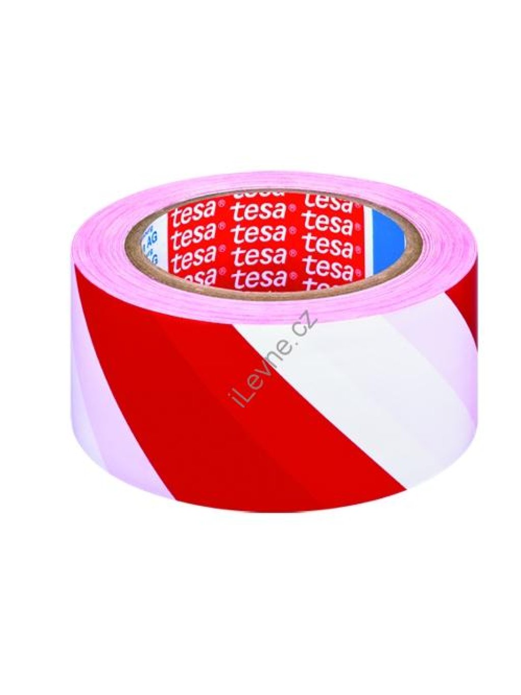 značkovací páska pro trvalé značení, 33 m x 50 mm, PVC, červeno-bílá