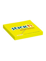 Samolepící bločky 76x76 mm žluté neon 100 lístků
