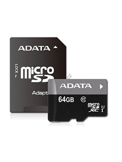 ADATA 64GB MicroSDXC Premier UHS-I Class 10 + SD Adapter