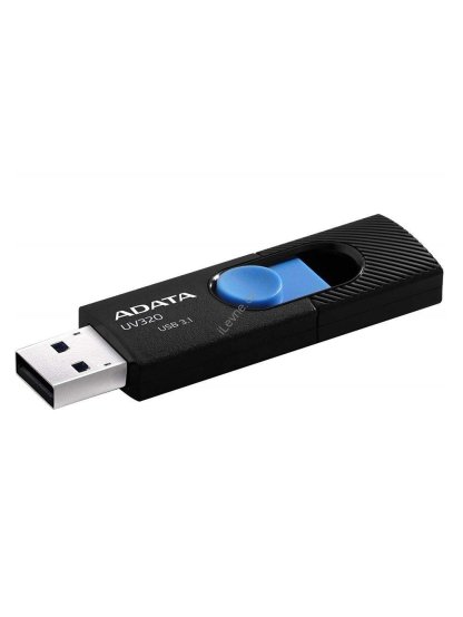 ADATA Flash disk UV320 64GB / USB 3.1 / černo-modrá