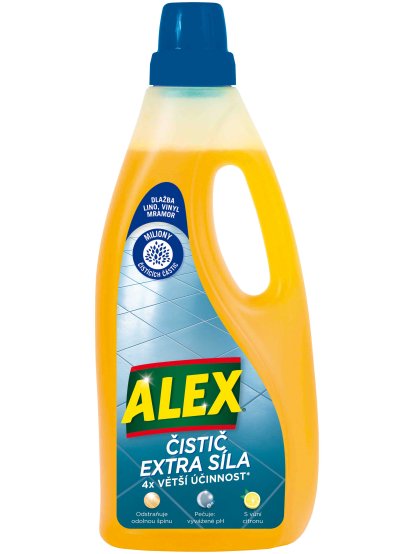 Alex čistič extra síla dlažba, lino, vinyl 750ml