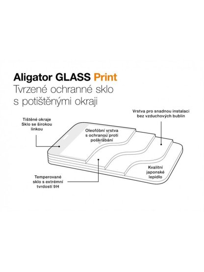 Aligator tvrzené sklo GLASS PRINT Xiaomi Redmi Note 12S
