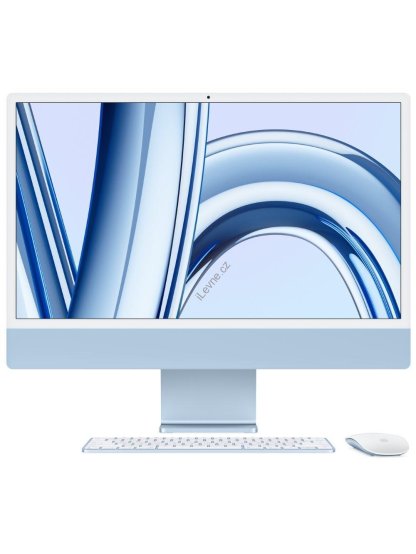 Apple iMac 24''with Retina 4.5K display:M3 chip with 8-core CPU and 8-core GPU, 256GB SSD - Blue