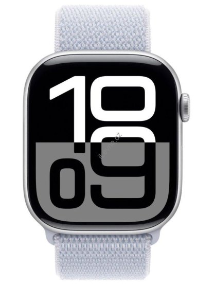 Apple Watch Series 10 GPS 42mm Stříbrný hliník s oblačně modrým provlékacím řemínkem