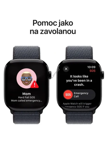 Apple Watch Series 10 GPS + Cellular 46mm Klavírně černý hliník s inkoustovým provlékacím řemínkem