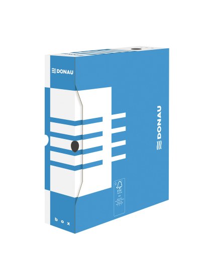 archivační box A4/120 mm lepenka, modrý