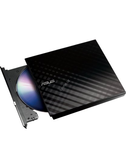 ASUS SDRW-08D2S-U LITE/BLACK/ Externí slim/ DVD-RW/ černá/ USB
