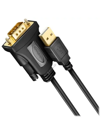 AXAGON aktivní převodník z USB-A (2.0) na RS-232 / ADS-1PQN / Čip FTDI / 1,5m