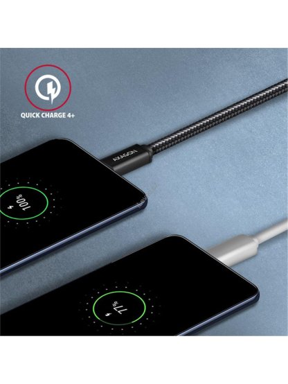 AXAGON BUCM3-CM30AB, SPEED kabel USB-C <-> USB-C, 3m, USB 3.2 Gen 1, PD 60W 3A, ALU, oplet, černý