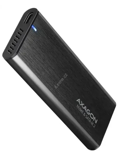 AXAGON kovový box na M.2 NVMe SSD SUPERSPEED+ / EEM2-SB2 / USB-C 3.2 Gen 2 / kabel 20cm