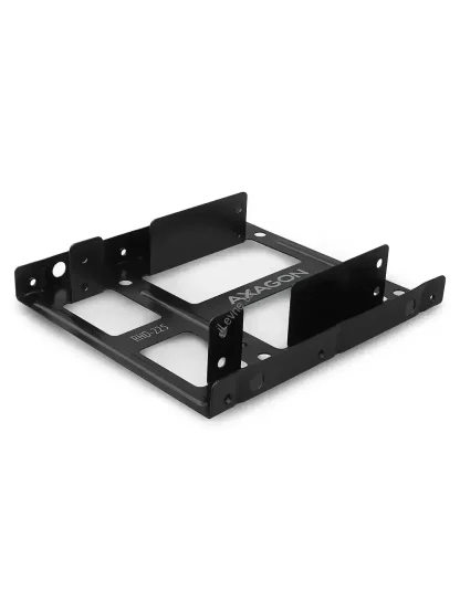 AXAGON kovový rámeček pro 2x 2,5" disk do 3,5" / RHD-225 / možnost instalace FAN o průměru 80mm