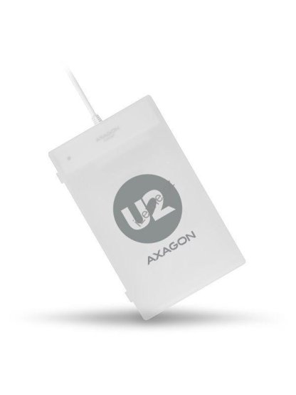 AXAGON pouzdro na 2,5" disk / ADSA-1S / USB 2.0 / SATA / USB-A / bílé