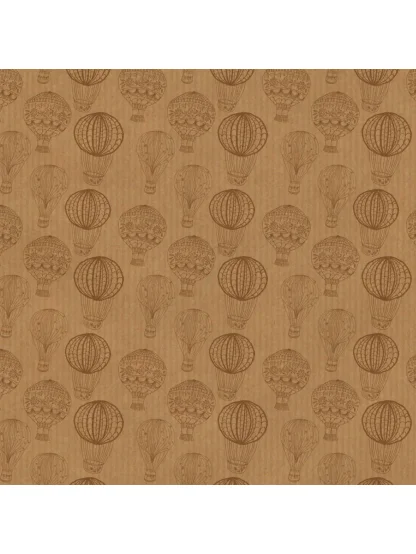 balicí dárkový papír v roli KRAFT FUN, 70 cm x 2 m, mix 5 vzorů