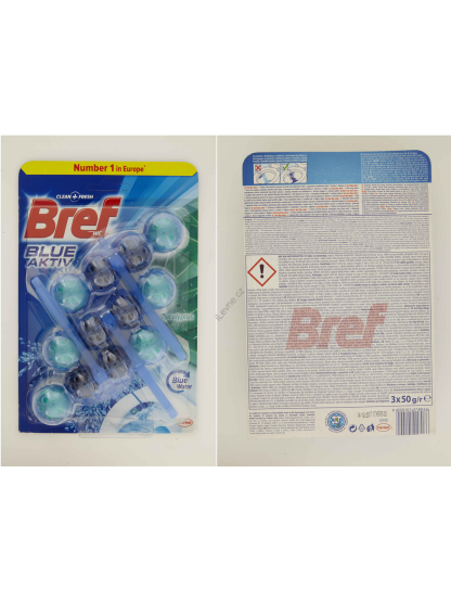 Bref WC Color Aktiv blok Blue Water Eucalyptus 3x50g